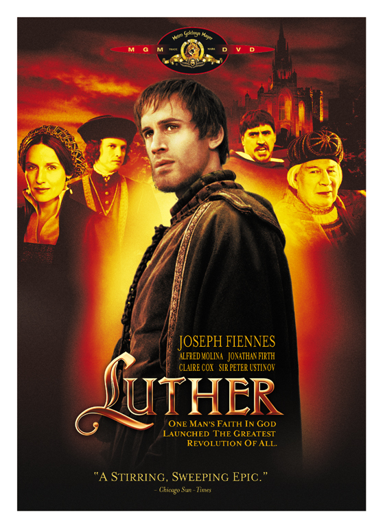 Un hombre del siglo XVI rodeado por una mujer y hombres religiosos